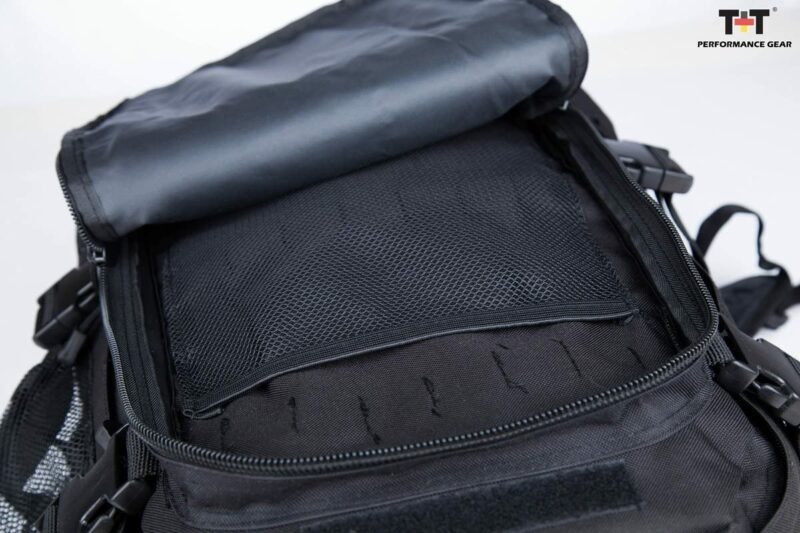 Erweiterbarer Schwarzer Rucksack (39 - 64 Liter Volumen) – Bild 8