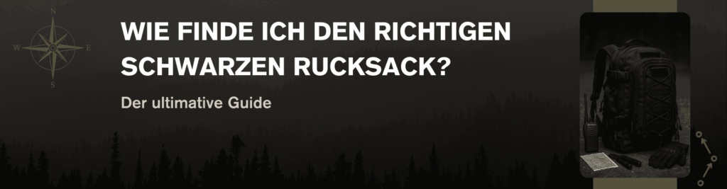Wie finde ich den richtigen schwarzen Rucksack?